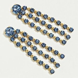 🎈J. Crew Crystal fringe statement earrings